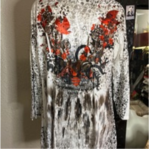 Women’s cardigan blouse lace velvet - Picture 4 of 12